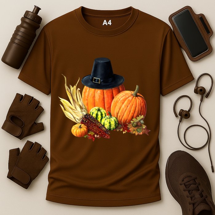 Pilgrim Thanksgiving Cooling Performance Crew T-Shirt