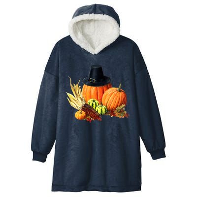 Pilgrim Thanksgiving Hooded Wearable Blanket