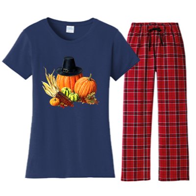 Pilgrim Thanksgiving Women's Flannel Pajama Set