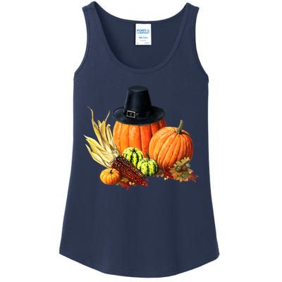 Pilgrim Thanksgiving Ladies Essential Tank