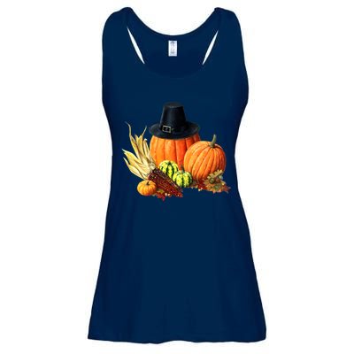 Pilgrim Thanksgiving Ladies Essential Flowy Tank