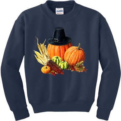 Pilgrim Thanksgiving Kids Sweatshirt