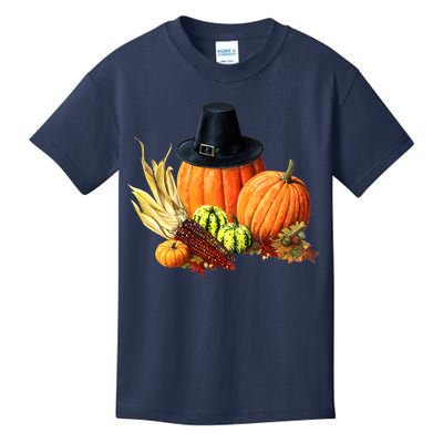 Pilgrim Thanksgiving Kids T-Shirt