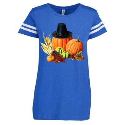 Pilgrim Thanksgiving Enza Ladies Jersey Football T-Shirt