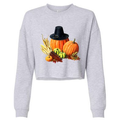 Pilgrim Thanksgiving Cropped Pullover Crew