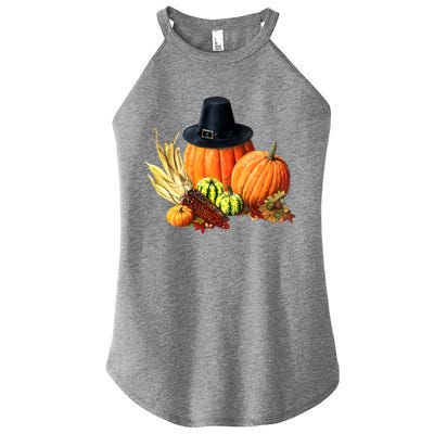 Pilgrim Thanksgiving Women’s Perfect Tri Rocker Tank