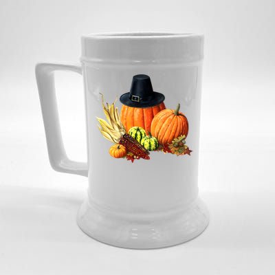 Pilgrim Thanksgiving Beer Stein