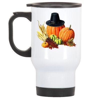 Pilgrim Thanksgiving Stainless Steel Travel Mug