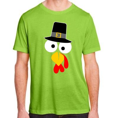 Pilgrim Turkey Big Face Thanksgiving Adult ChromaSoft Performance T-Shirt