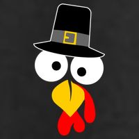 Pilgrim Turkey Big Face Thanksgiving 7 Panel Mesh Trucker Snapback Hat