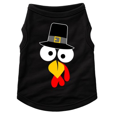 Pilgrim Turkey Big Face Thanksgiving Doggie Tank