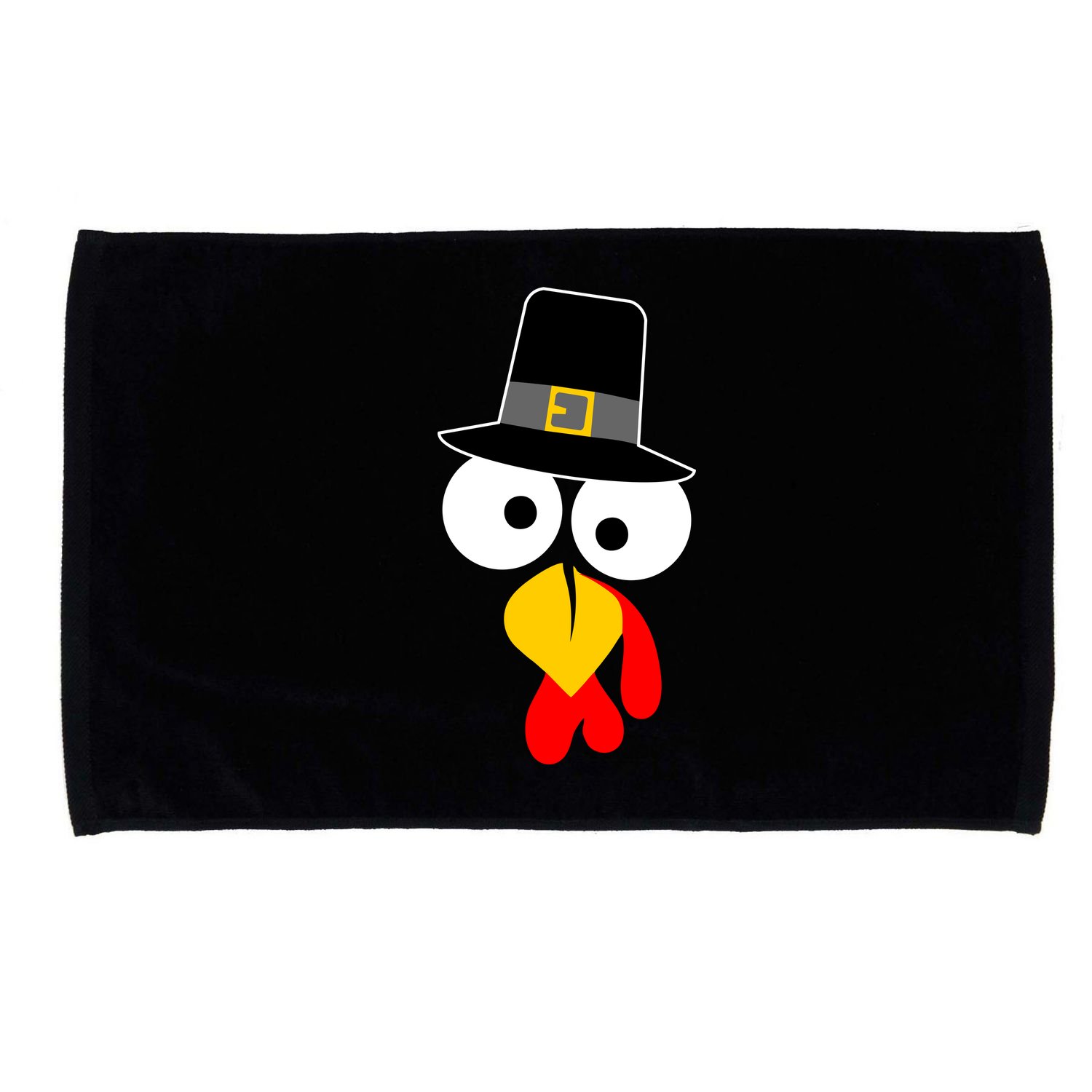Pilgrim Turkey Big Face Thanksgiving Microfiber Hand Towel