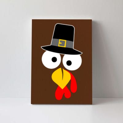 Pilgrim Turkey Big Face Thanksgiving Canvas