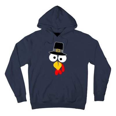 Pilgrim Turkey Big Face Thanksgiving Hoodie