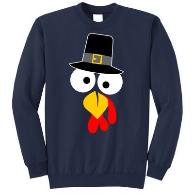 Pilgrim Turkey Big Face Thanksgiving Sweatshirt