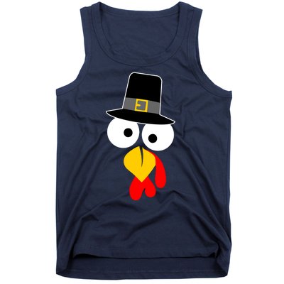 Pilgrim Turkey Big Face Thanksgiving Tank Top