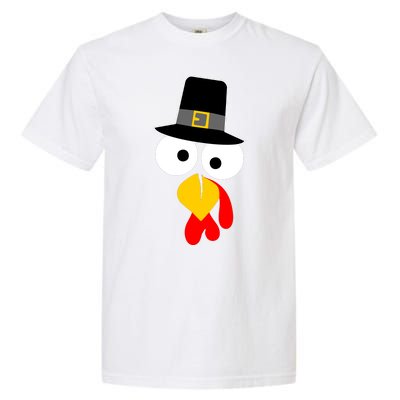 Pilgrim Turkey Big Face Thanksgiving Garment-Dyed Heavyweight T-Shirt