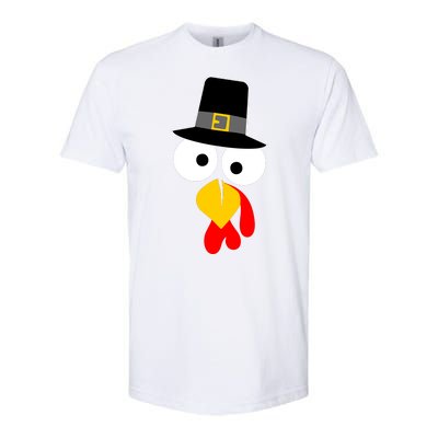 Pilgrim Turkey Big Face Thanksgiving Softstyle® CVC T-Shirt