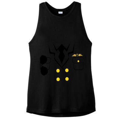 Pilot Costume Uniform Ladies PosiCharge Tri-Blend Wicking Tank