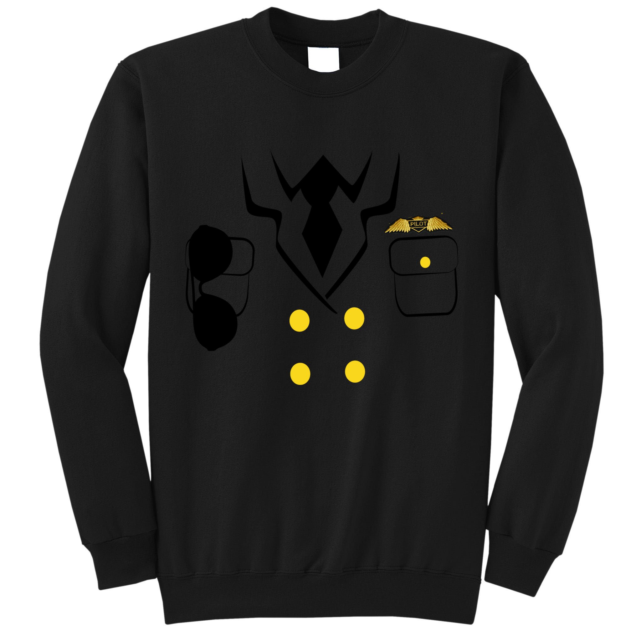 Pilot Costume Uniform Tall Sweatshirt