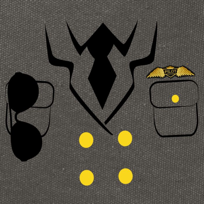 Pilot Costume Uniform Cotton Canvas Backpack