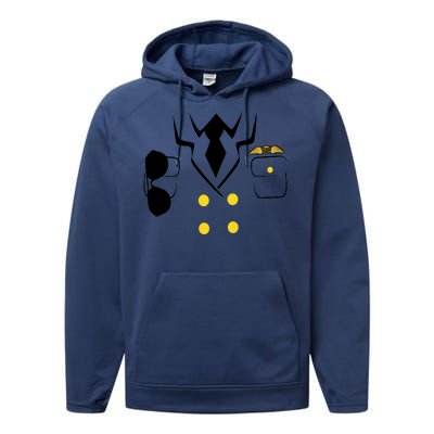 Pilot Costume Uniform Performance Fleece Hoodie