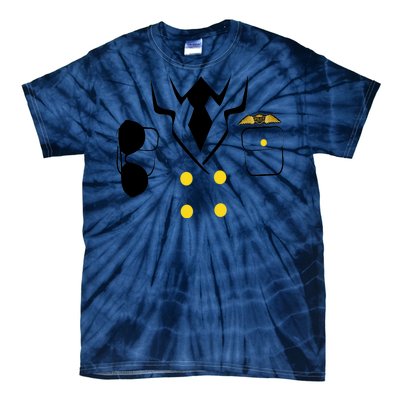 Pilot Costume Uniform Tie-Dye T-Shirt