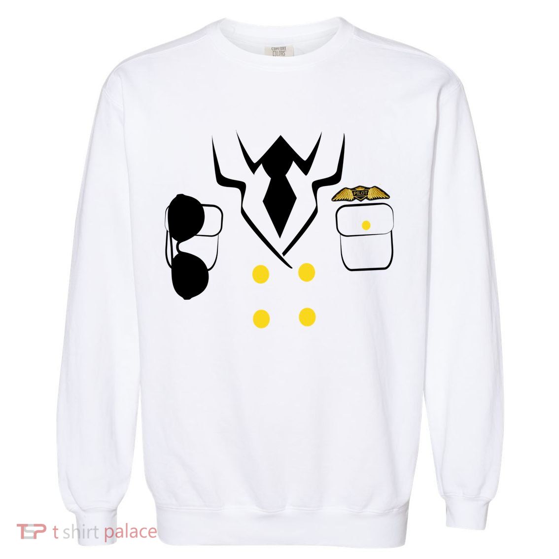 Pilot Costume Uniform Garment-Dyed Sweatshirt