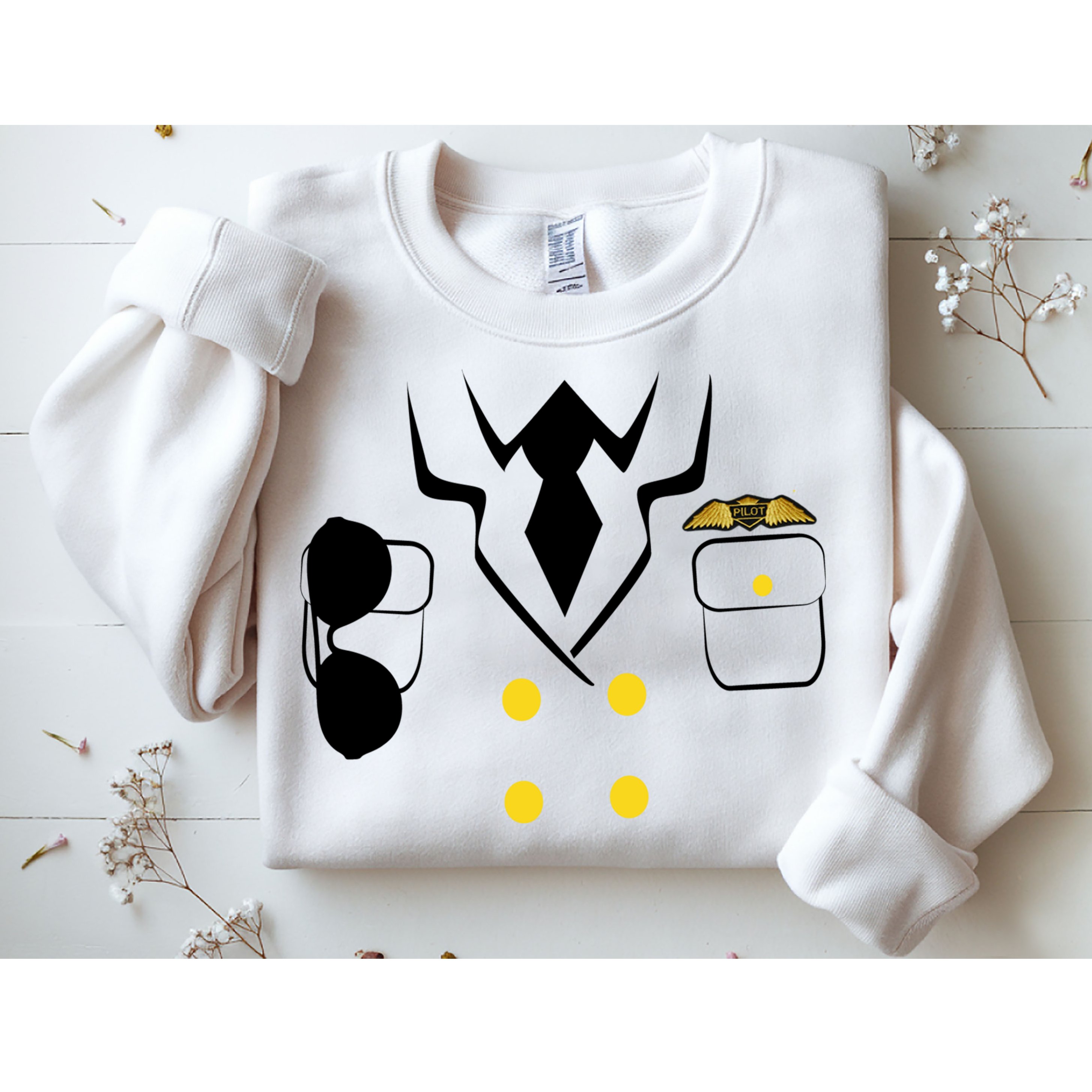 Pilot Costume Uniform Sweatshirt