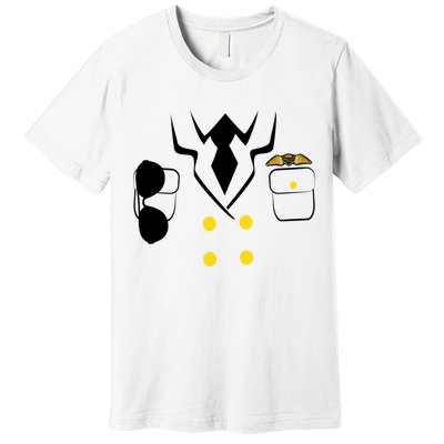 Pilot Costume Uniform Premium T-Shirt