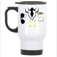 Pilot Costume Uniform Stainless Steel Travel Mug