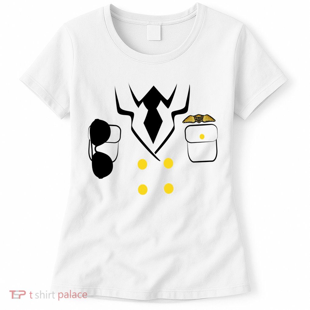 Pilot Costume Uniform Womens T-Shirt