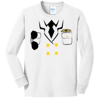 Pilot Costume Uniform Kids Long Sleeve Shirt