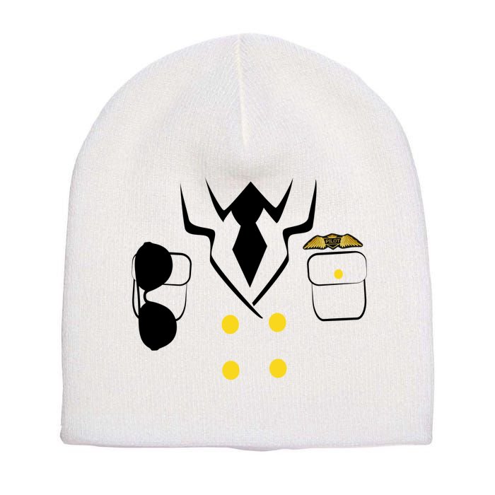 Pilot Costume Uniform Short Acrylic Beanie