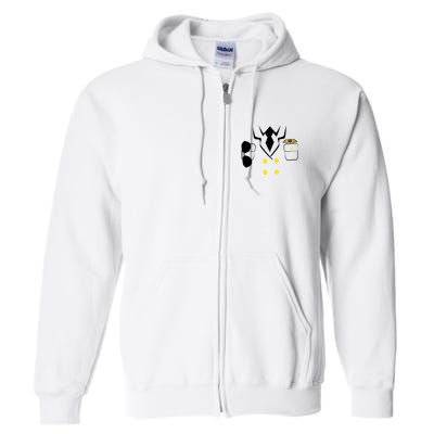 Pilot Costume Uniform Full Zip Hoodie