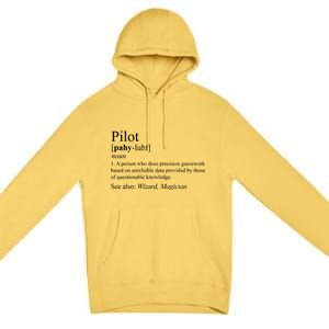 Pilot Definition Premium Pullover Hoodie