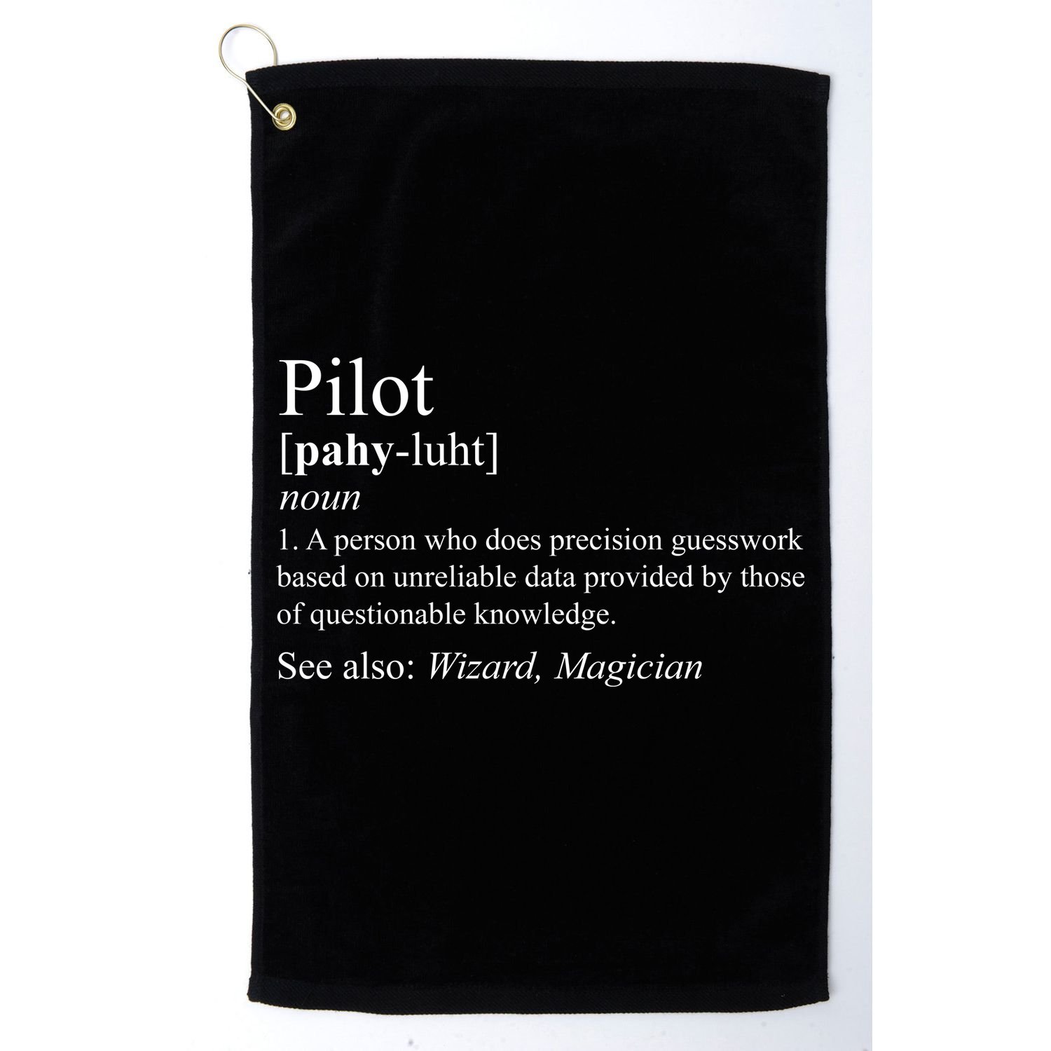 Pilot Definition Golf Towel
