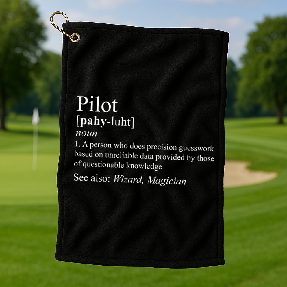 Pilot Definition Golf Towel