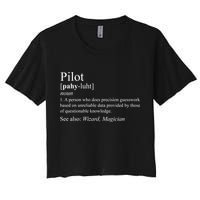 Pilot Definition Women's Crop Top Tee