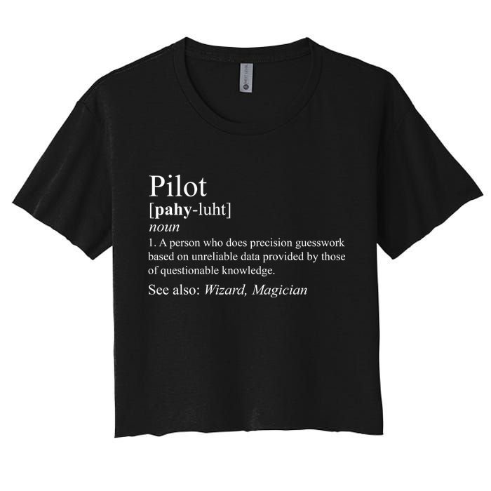 Pilot Definition Women's Crop Top Tee