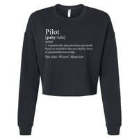 Pilot Definition Cropped Pullover Crew