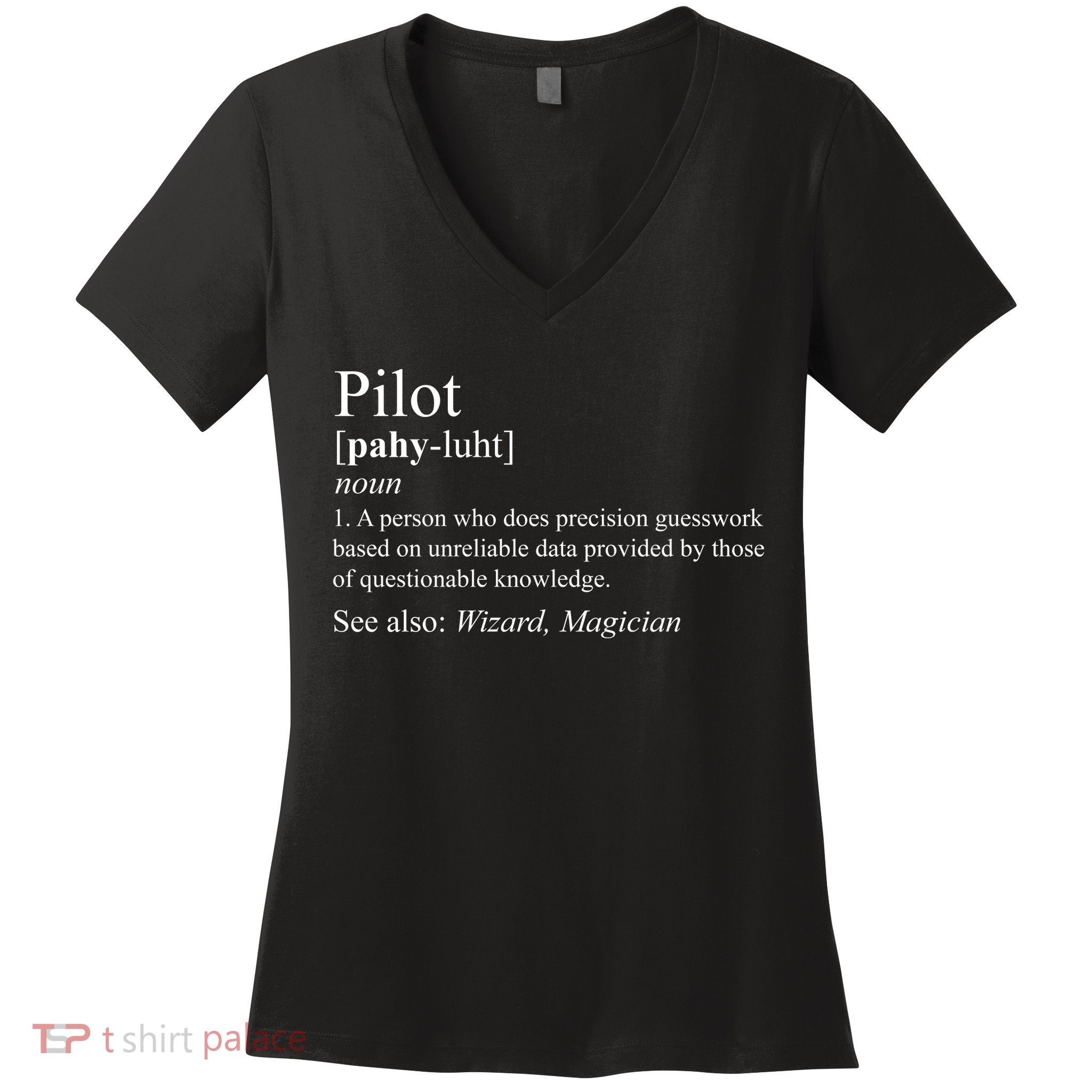 Pilot Definition Women's V-Neck T-Shirt