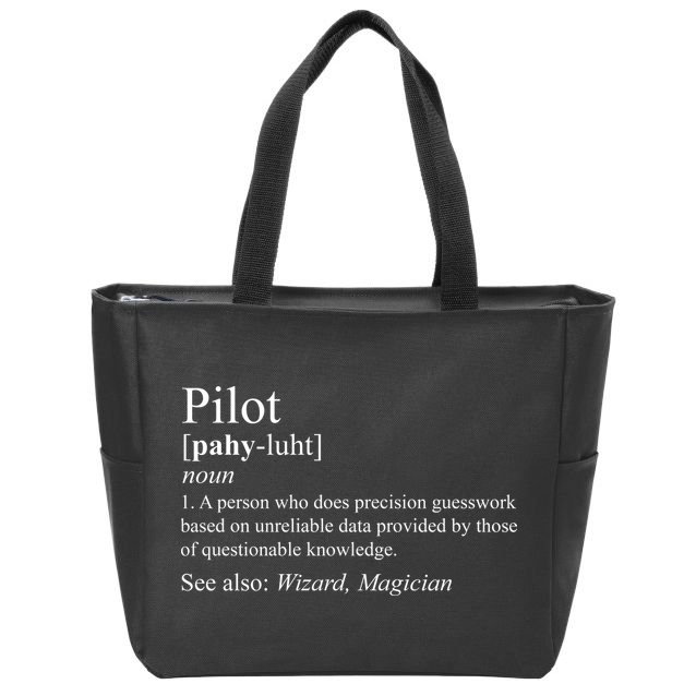 Pilot Definition Zip Tote Bag