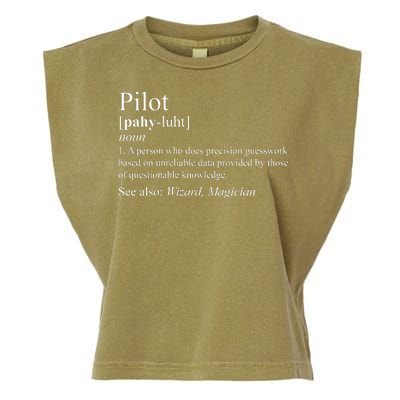 Pilot Definition Garment-Dyed Women's Muscle Tee