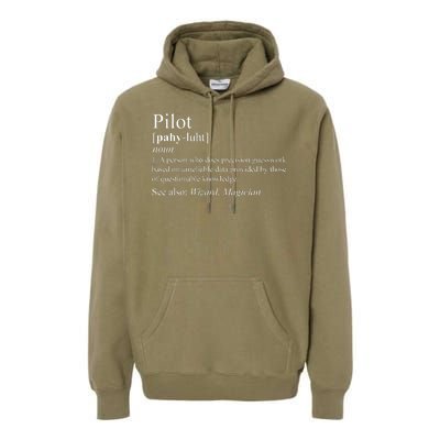 Pilot Definition Premium Hoodie