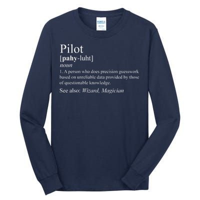 Pilot Definition Tall Long Sleeve T-Shirt