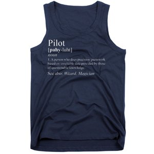 Pilot Definition Tank Top