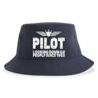 Pilot Looking Down On People Since 1903 Sustainable Bucket Hat