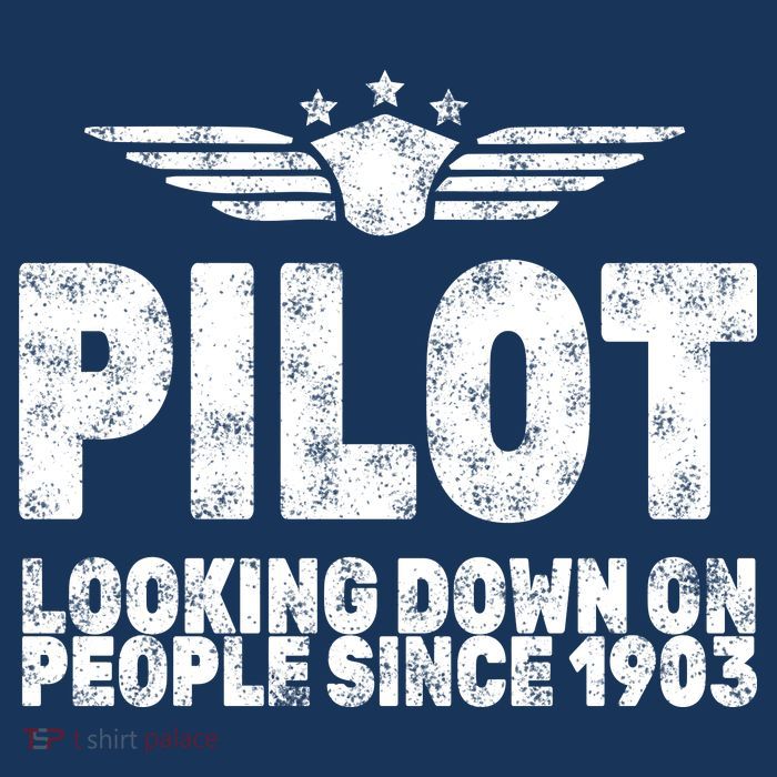 Pilot Looking Down On People Since 1903 7-Panel Snapback Hat