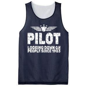 Pilot Looking Down On People Since 1903 Mesh Reversible Basketball Jersey Tank